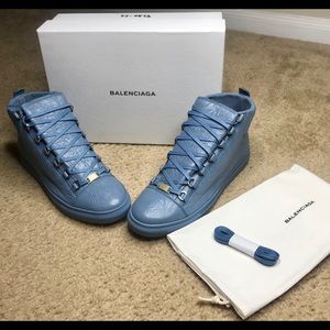 Balenciaga Arena Leather High Top Sneakers